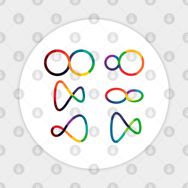 Infinity Colorful Magnet by Mako Design 